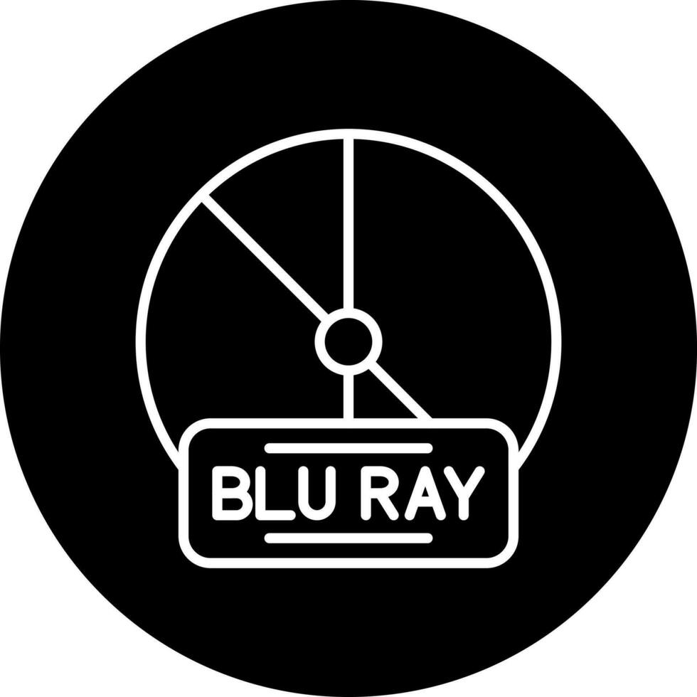 blu rayo vector icono estilo