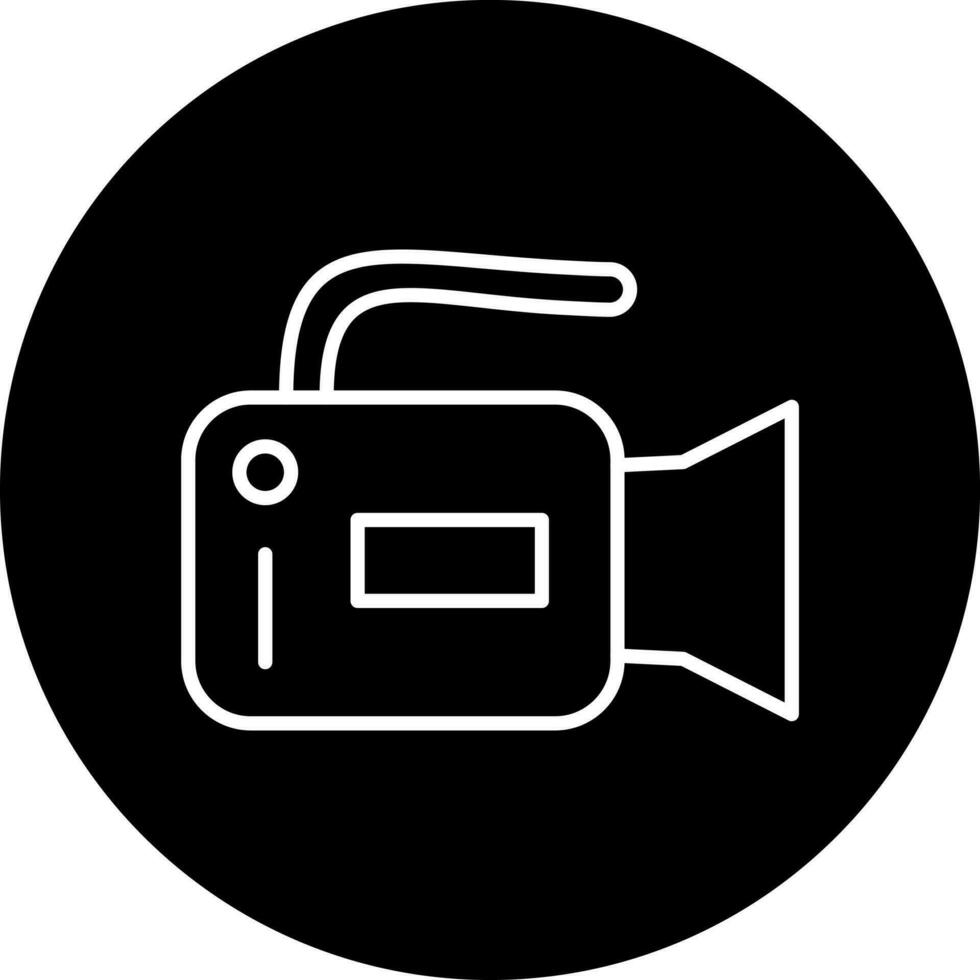 vídeo cámara vector icono estilo