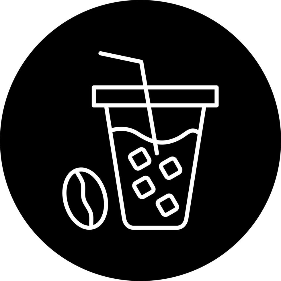 Iced Coffee Vector Icon Style