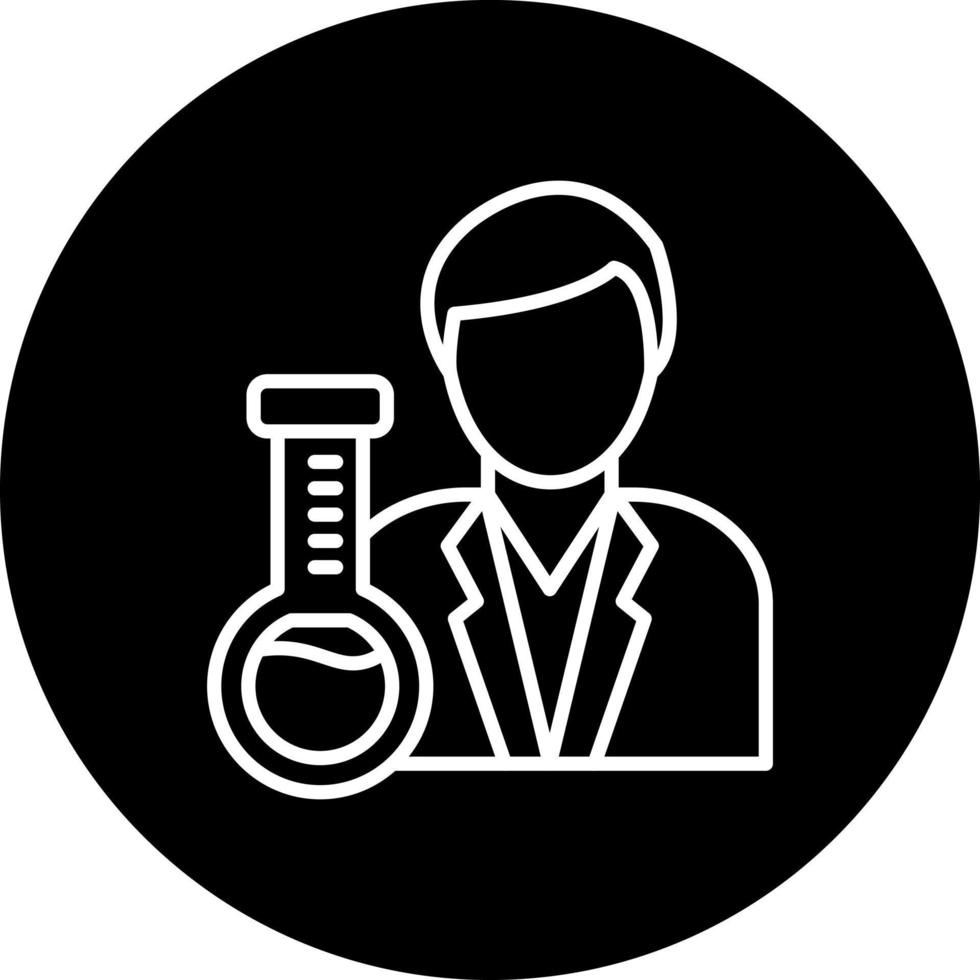 Chemist Vector Icon Style