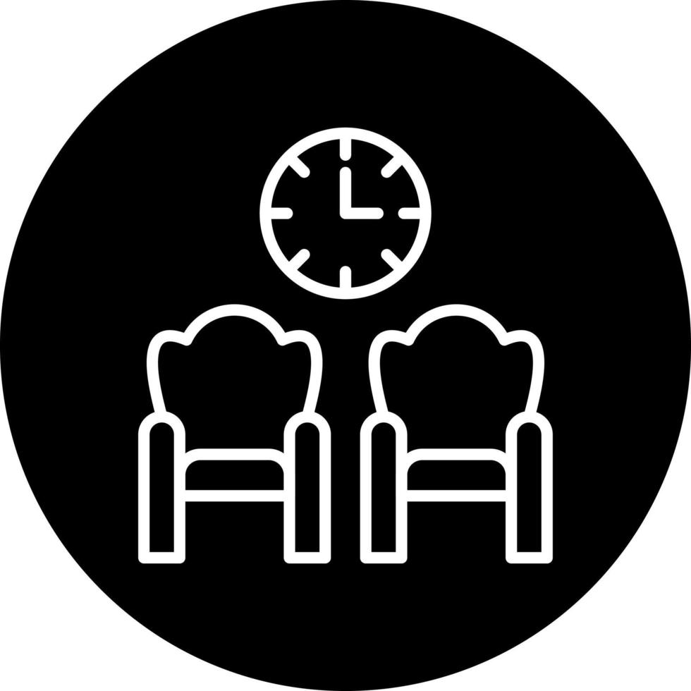 Waiting Room Vector Icon Style