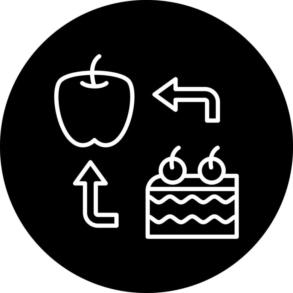 Food Substitution Vector Icon Style