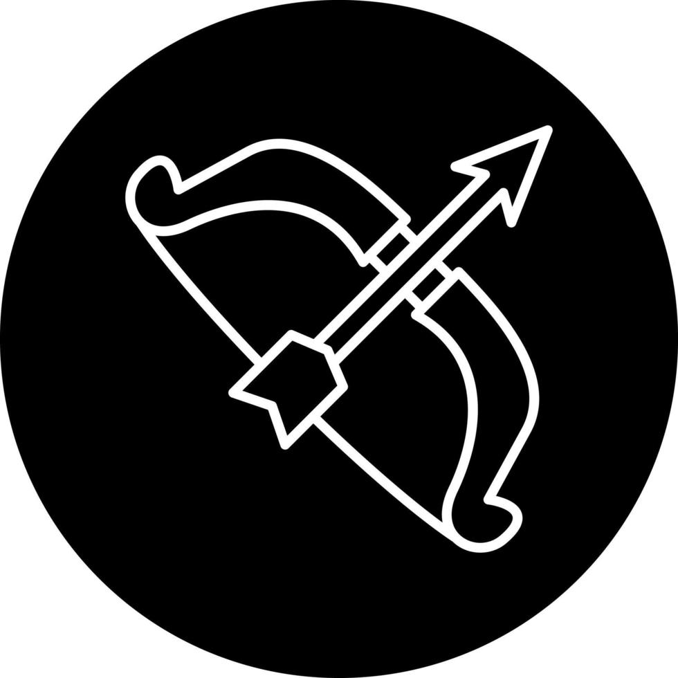 Bow Arrow Vector Icon Style