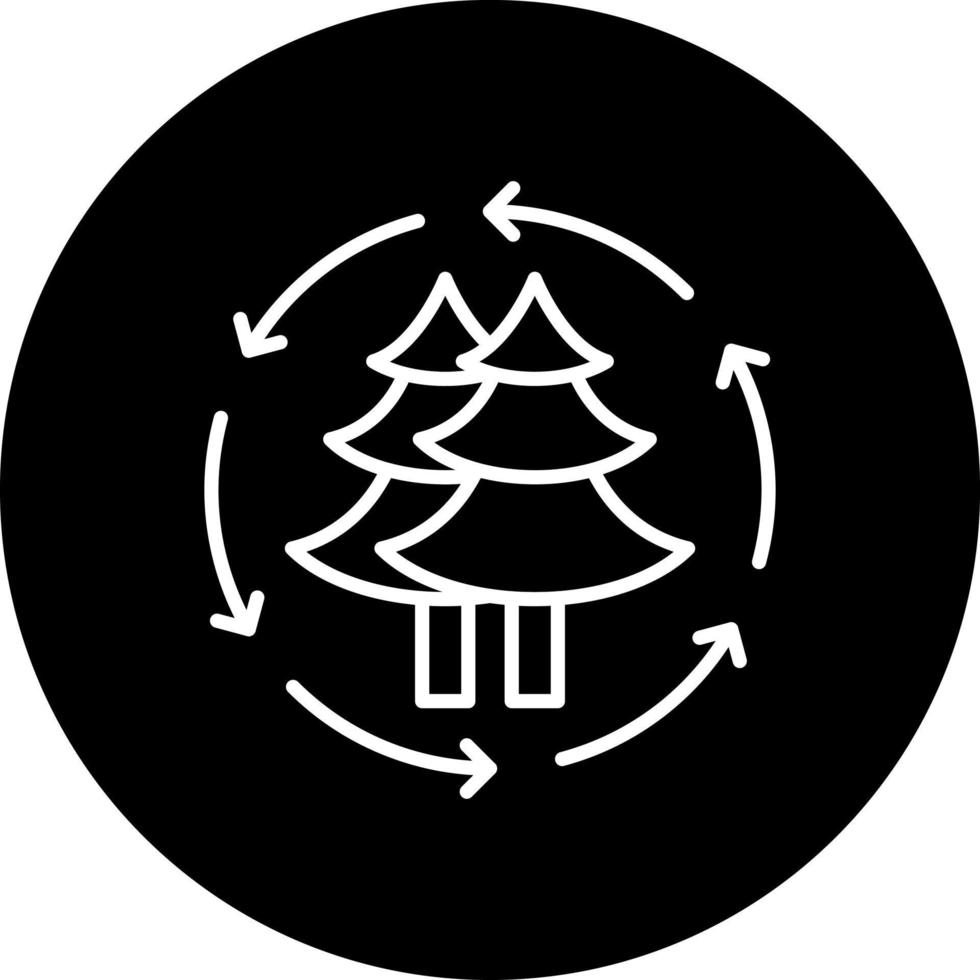 Reforestation Vector Icon Style