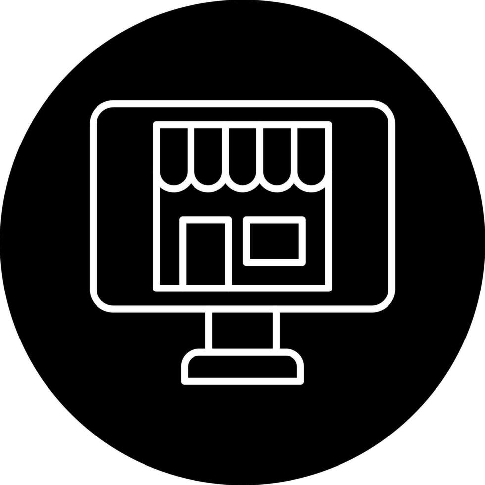 Online Store Vector Icon Style