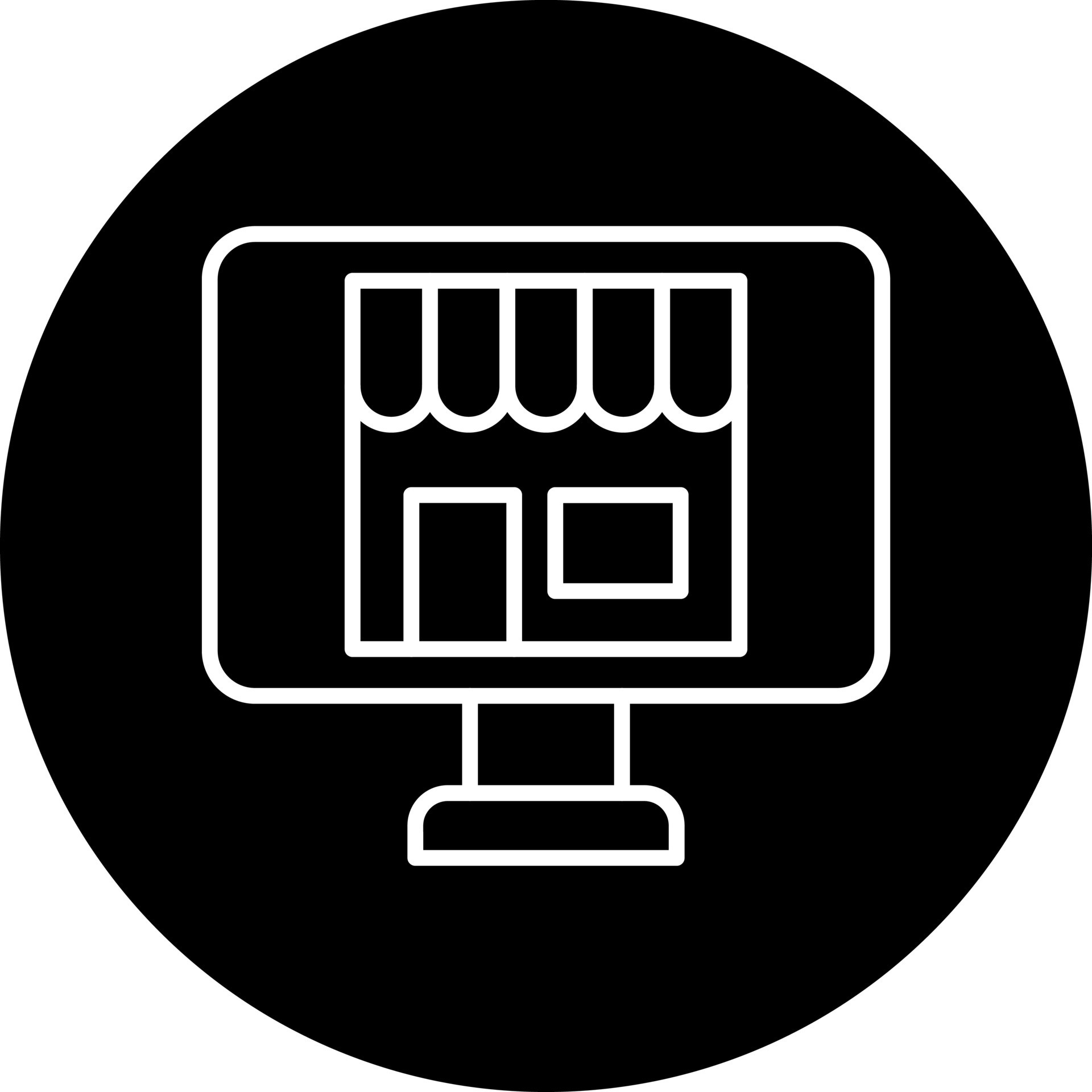 Online Store Vector Icon Style 22544057 Vector Art at Vecteezy