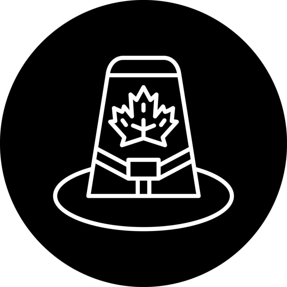 otoño sombrero vector icono estilo