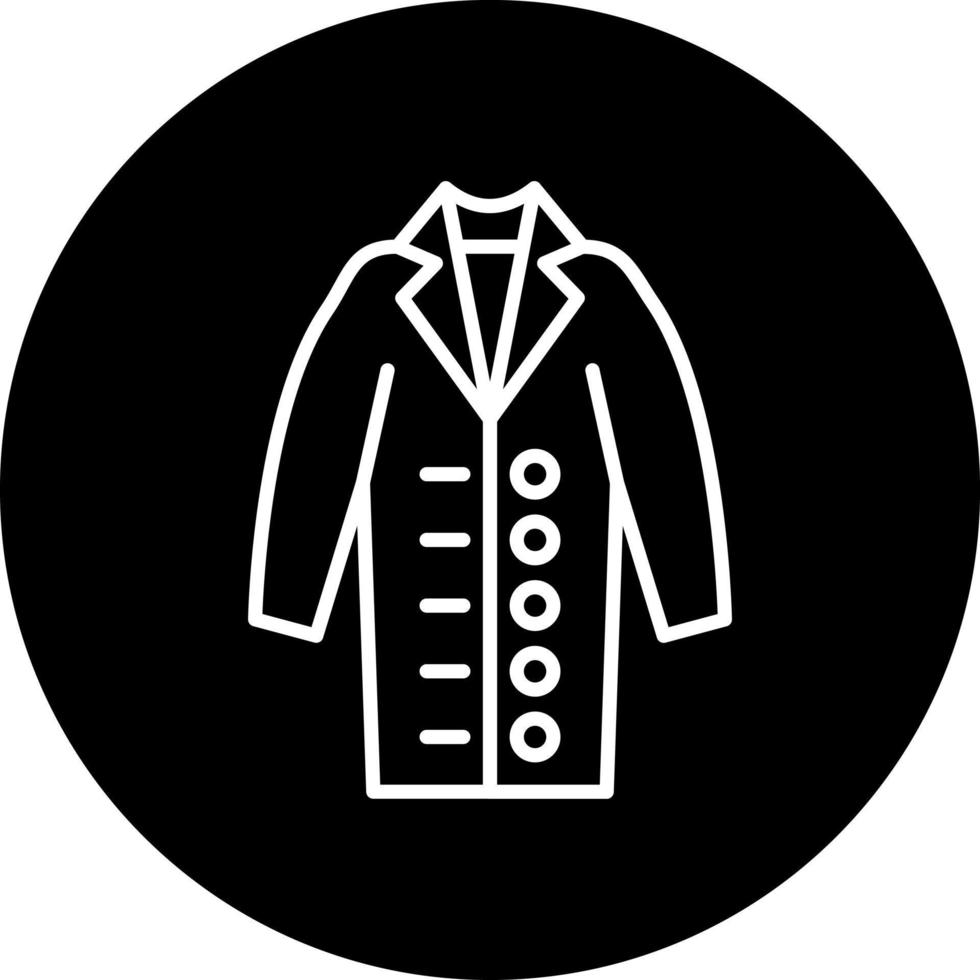 Long Coat Vector Icon Style