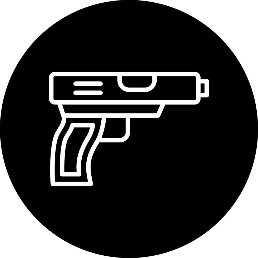 pistola vector icono estilo