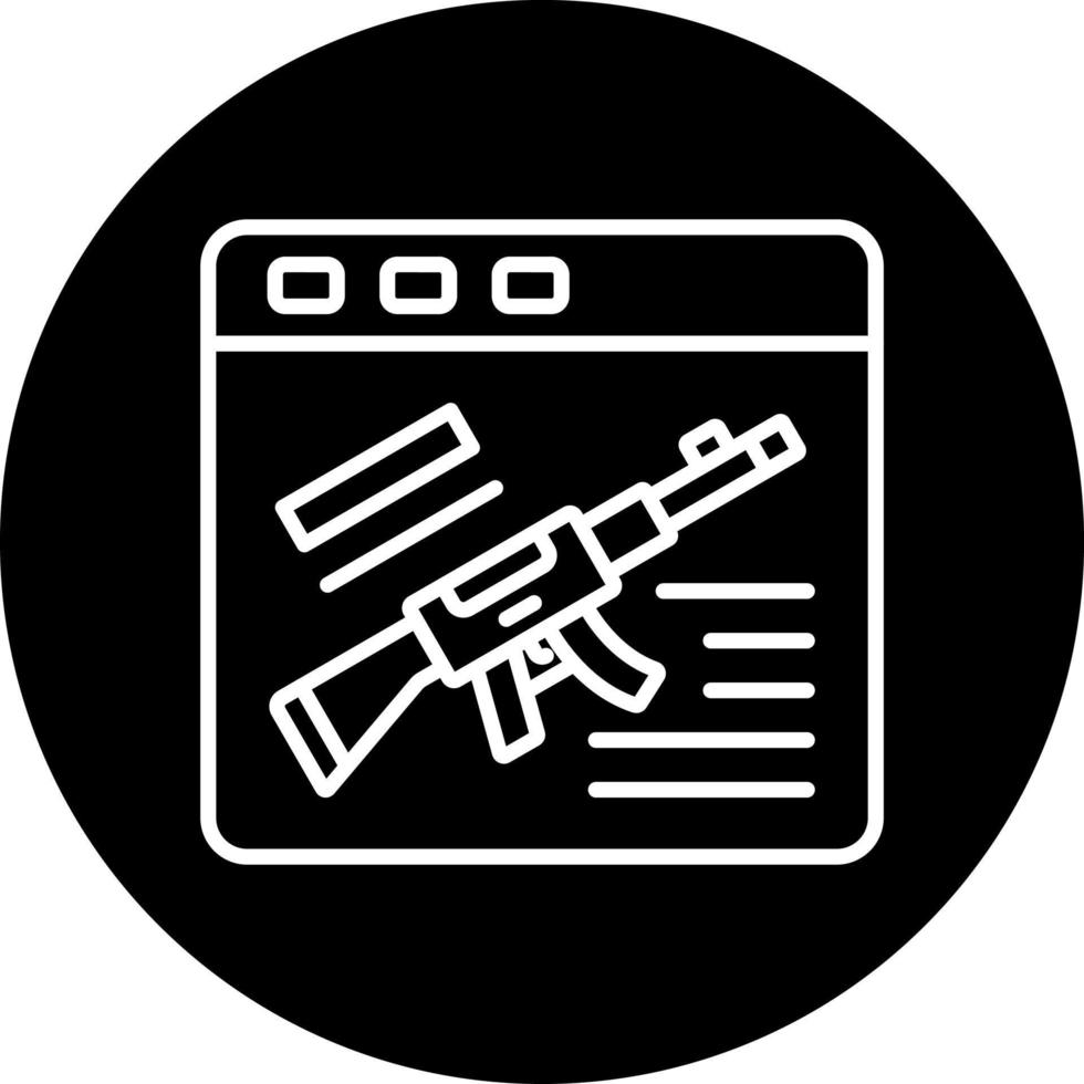 Game Gun Vector Icon Style