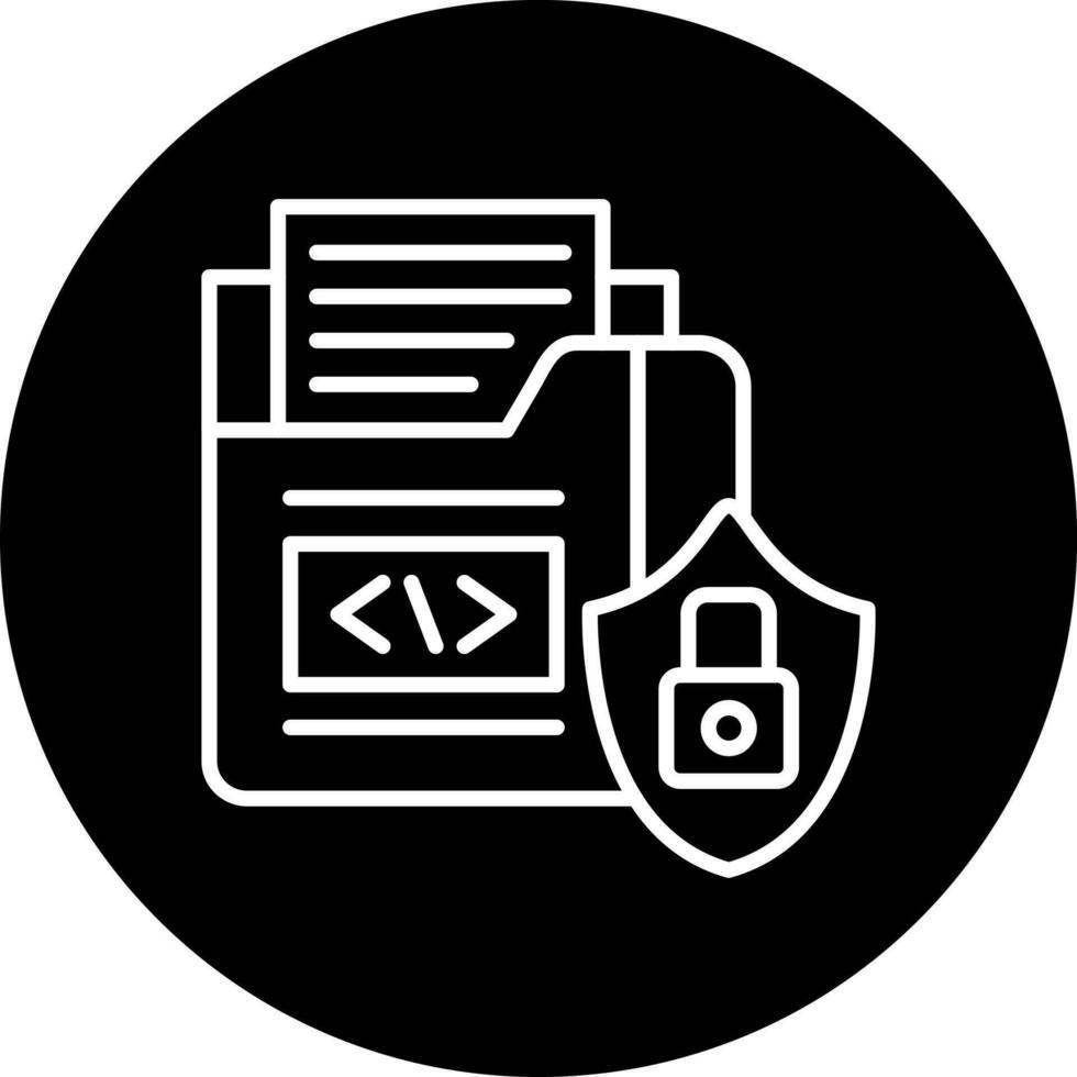 Data Security Vector Icon Style