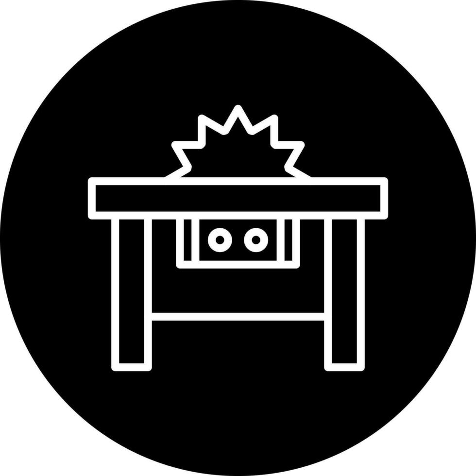 Table Saw Vector Icon Style