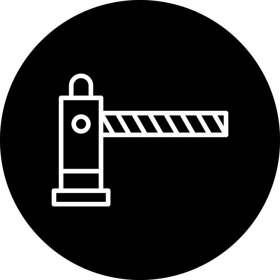 Road Barrier Vector Icon Style