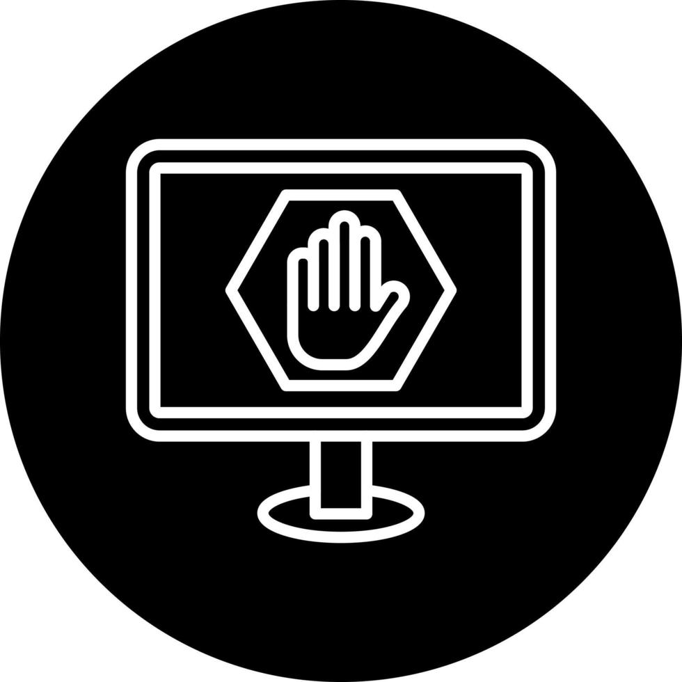 Ad Blocker Vector Icon Style