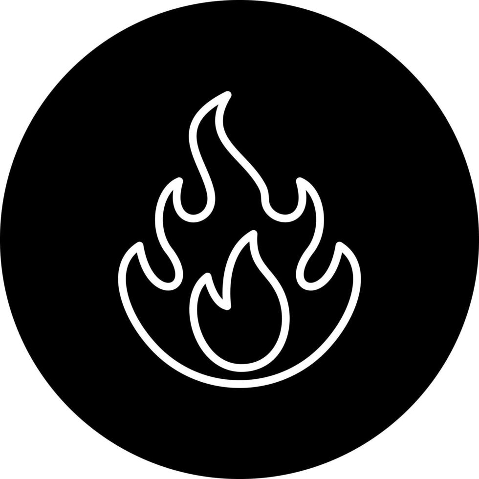 fuego vector icono estilo
