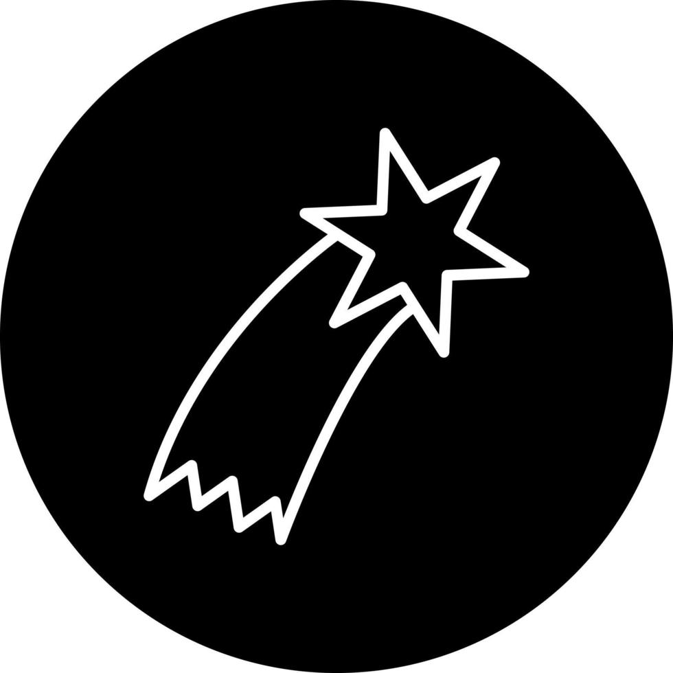 Shooting Star Vector Icon Style