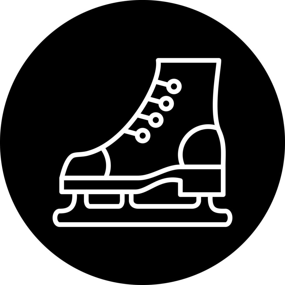 hielo patinar vector icono estilo