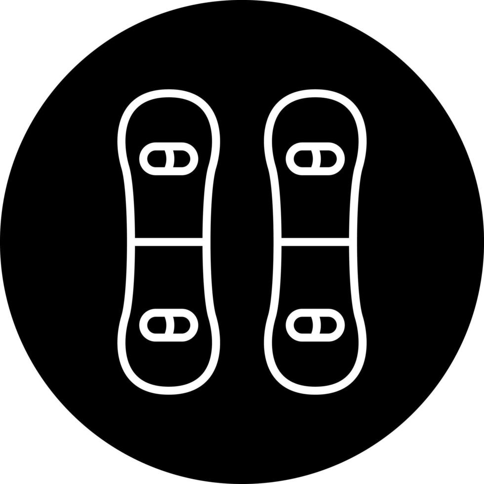 Snowboard Vector Icon Style