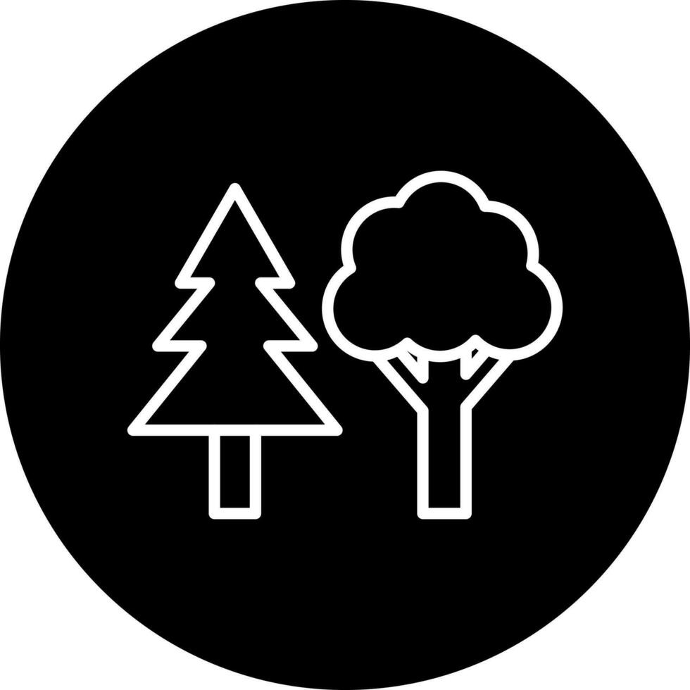 bosque vector icono estilo