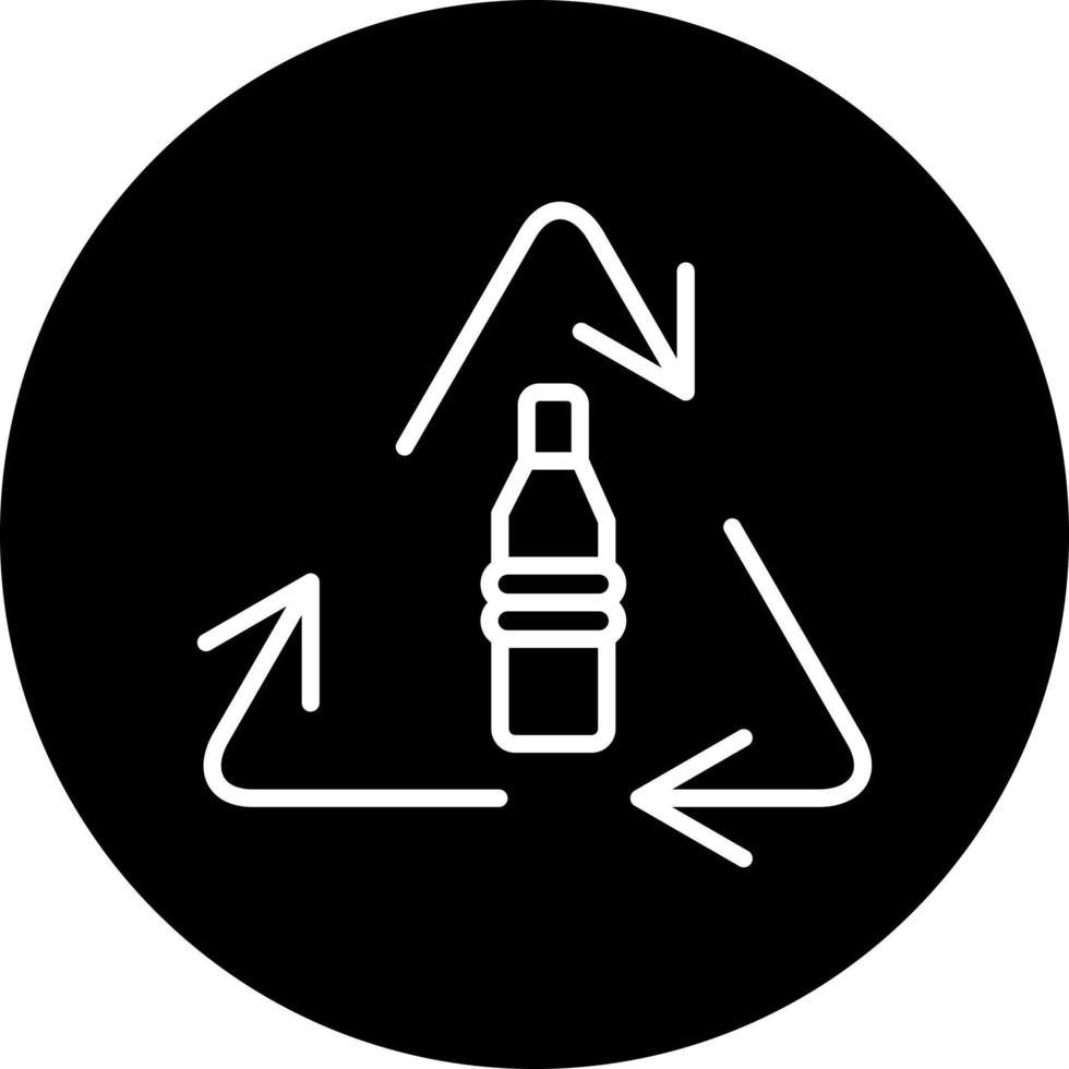 Plastic Recycle Vector Icon Style