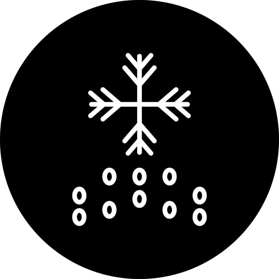 nieve vector icono estilo