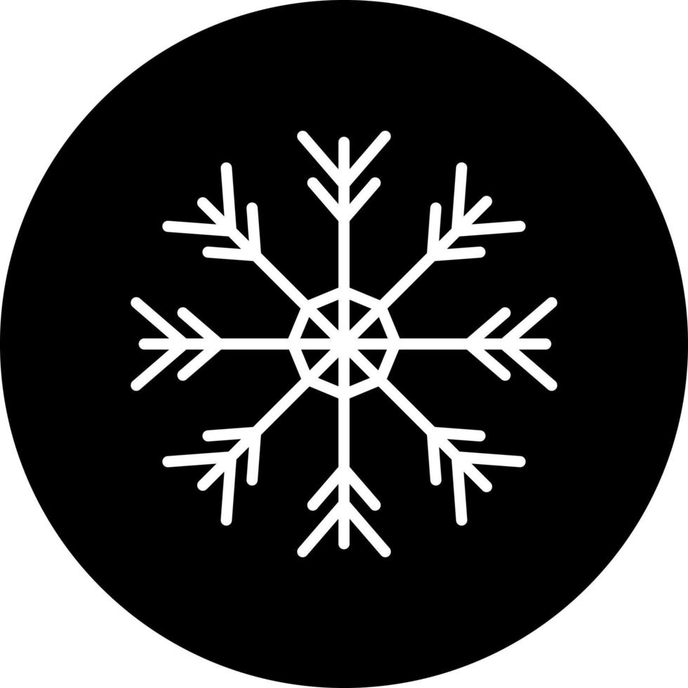 copo de nieve vector icono estilo