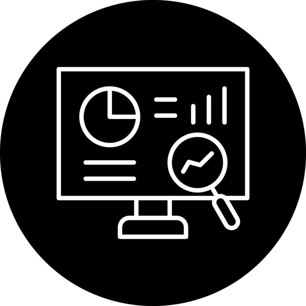 mercado investigación vector icono estilo