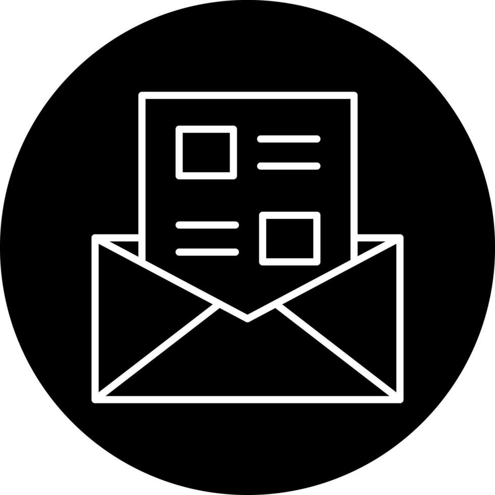 newsletter Vector Icon Style