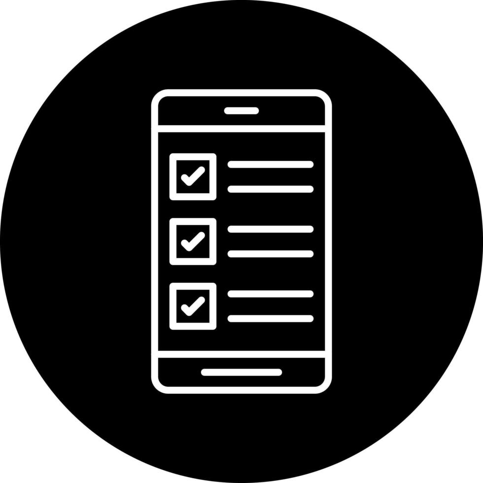 survey mobile app Vector Icon Style