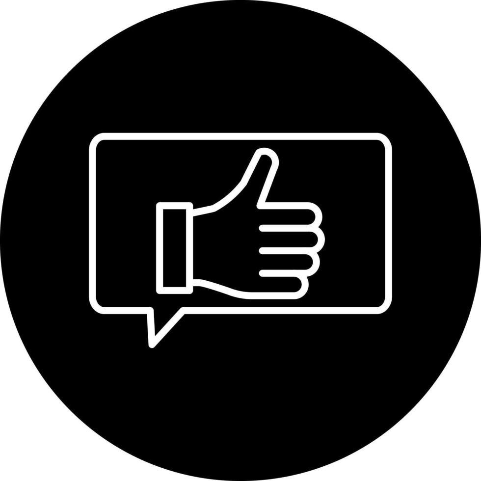 positive feedback Vector Icon Style