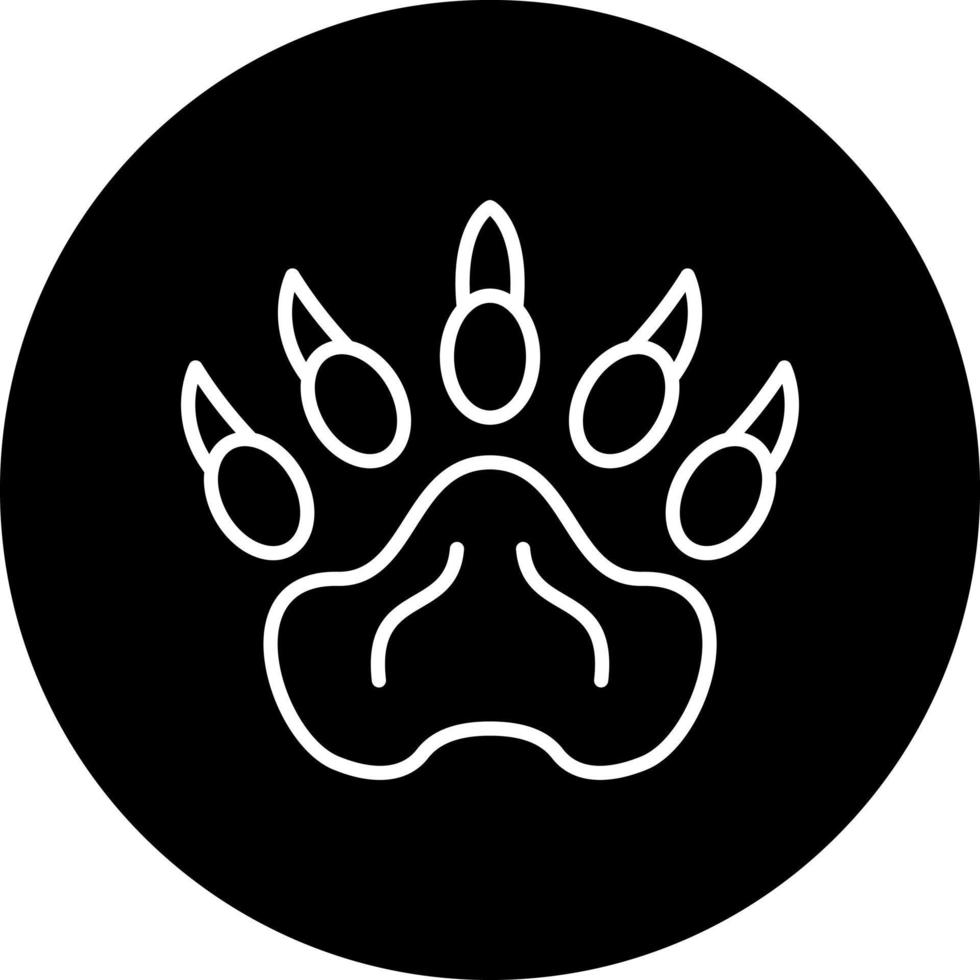 bear paw Vector Icon Style