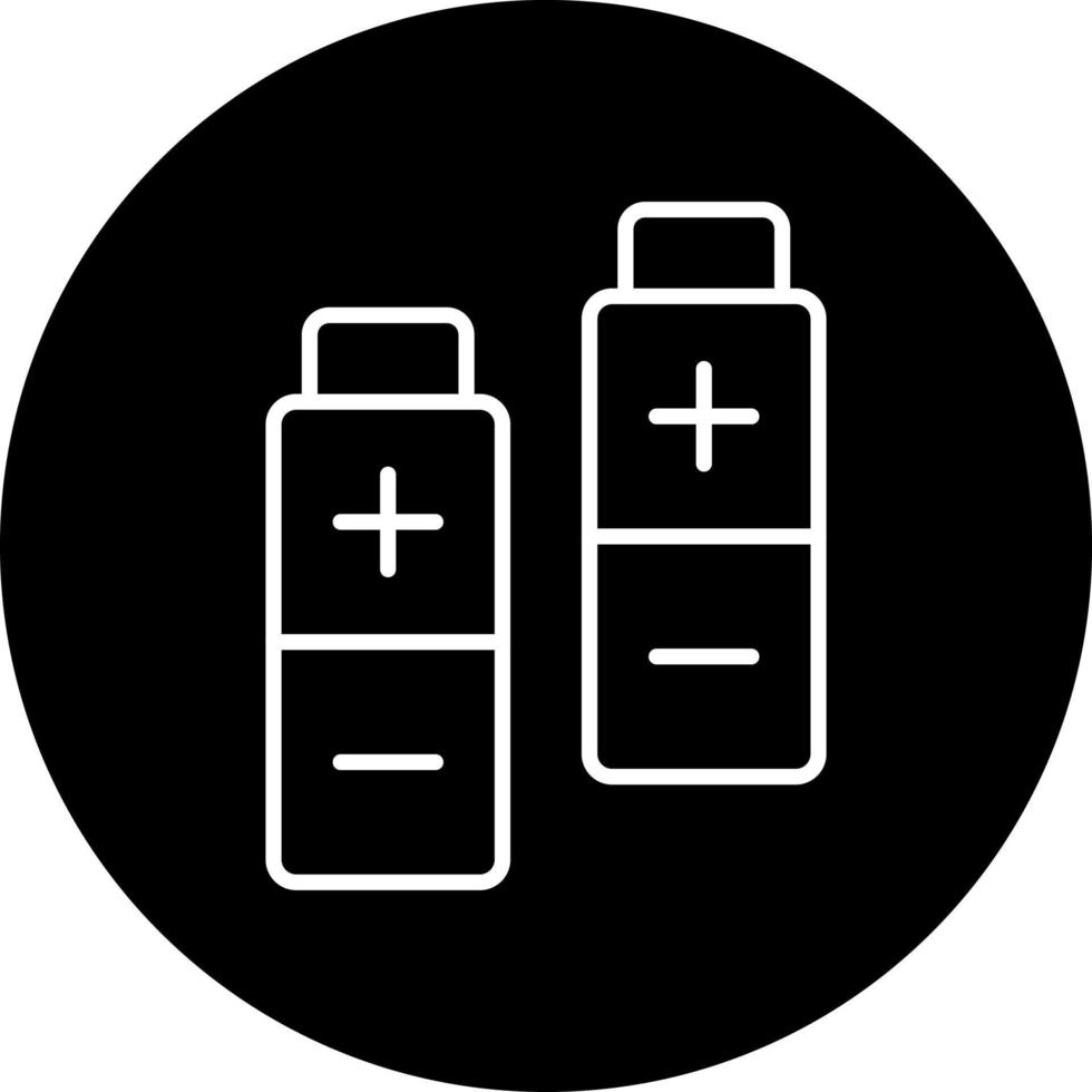 extra batteries Vector Icon Style
