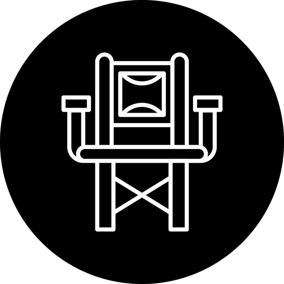 director silla vector icono estilo