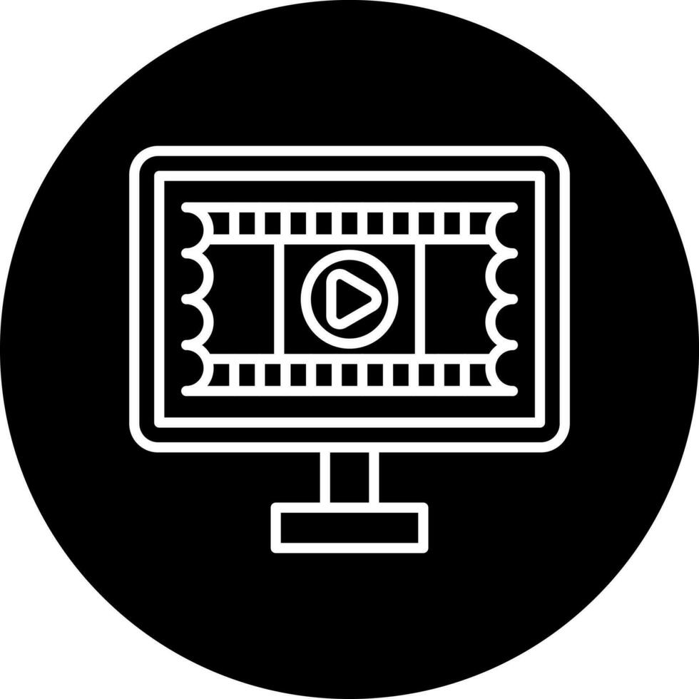 online cinema booking Vector Icon Style