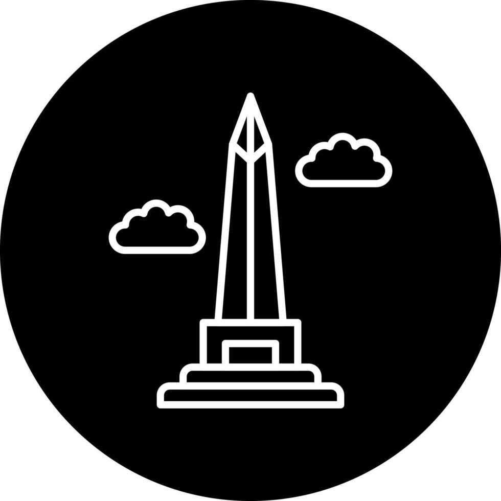 obelisco de buenos aires vector icono estilo