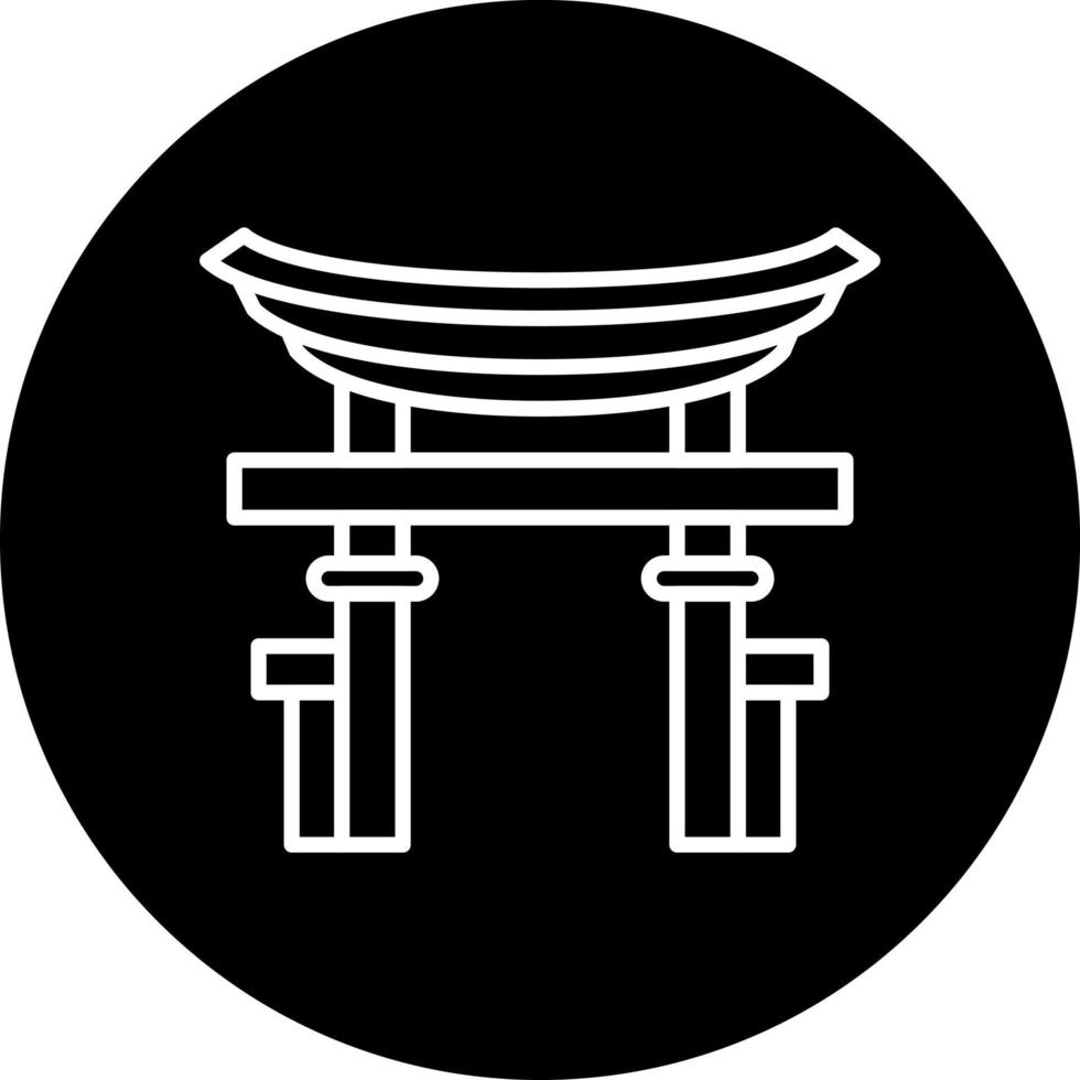 torii gate Vector Icon Style