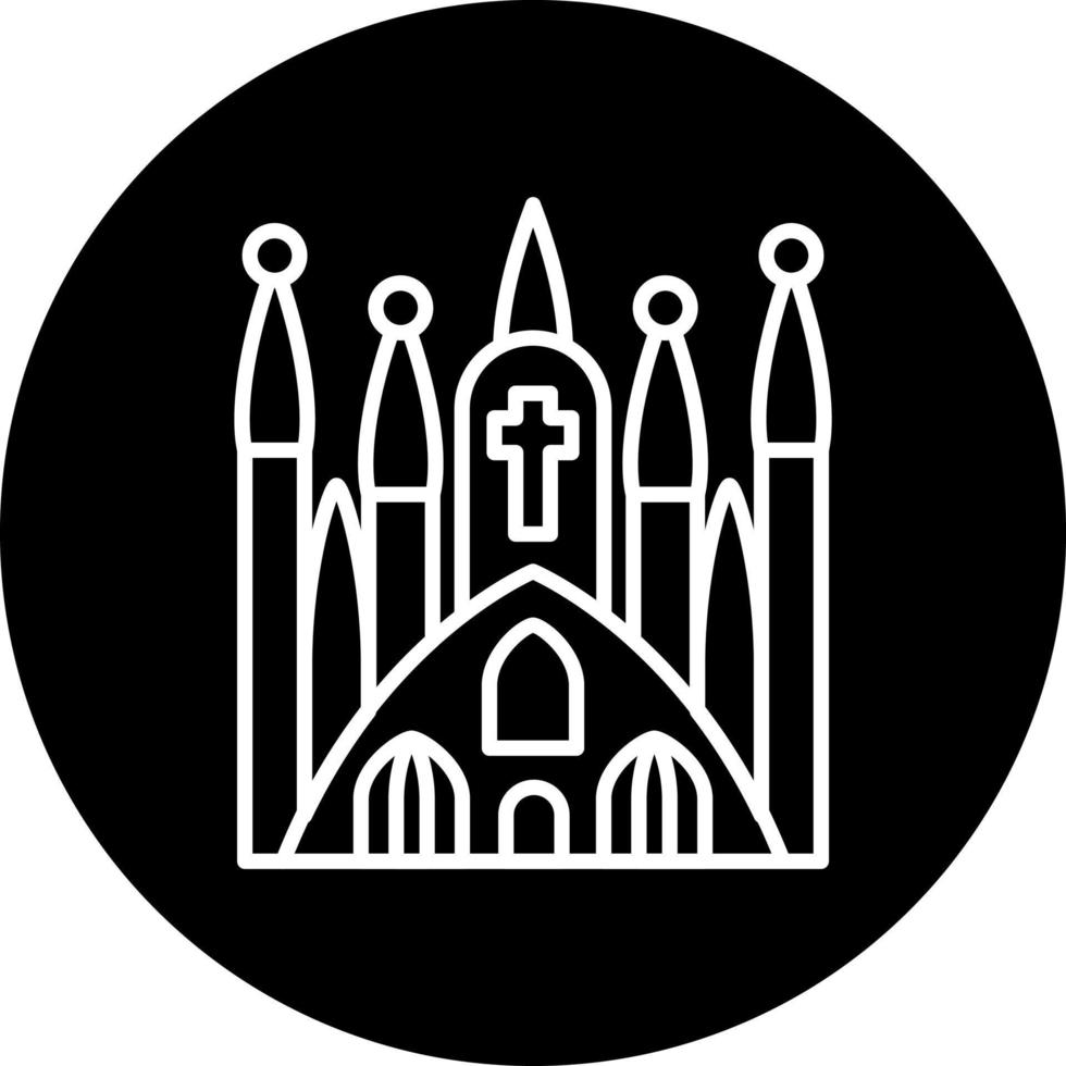 sagrada familia vector icono estilo