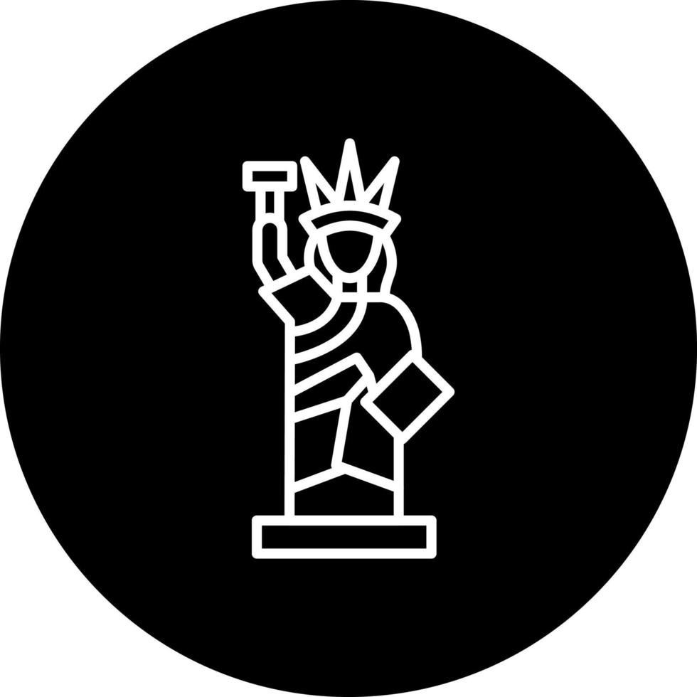 statue of liberty Vector Icon Style