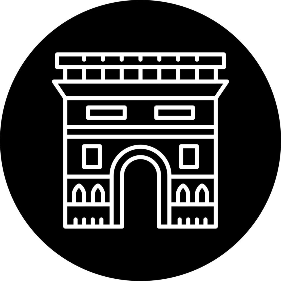 arc de triomphe Vector Icon Style