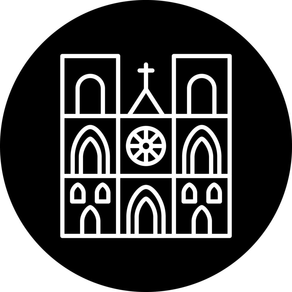 notre dame Vector Icon Style