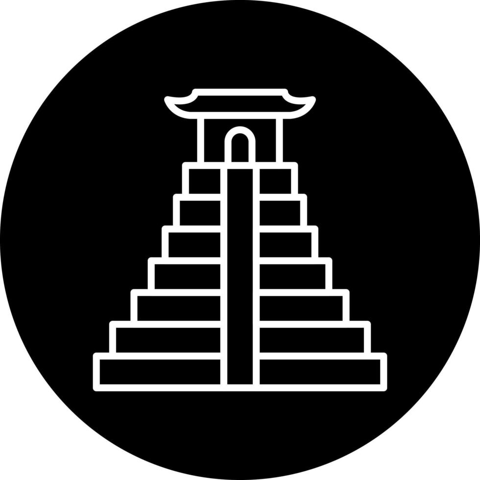 chichen itza Vector Icon Style