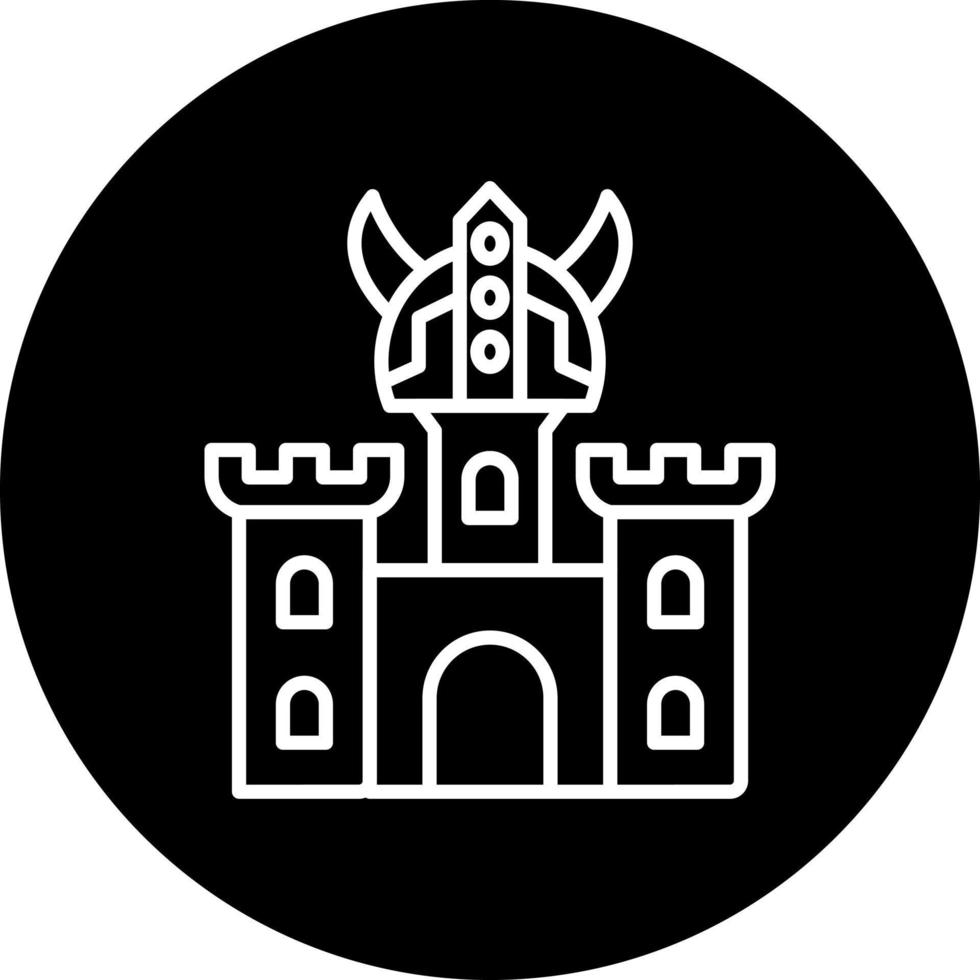 viking castle Vector Icon Style