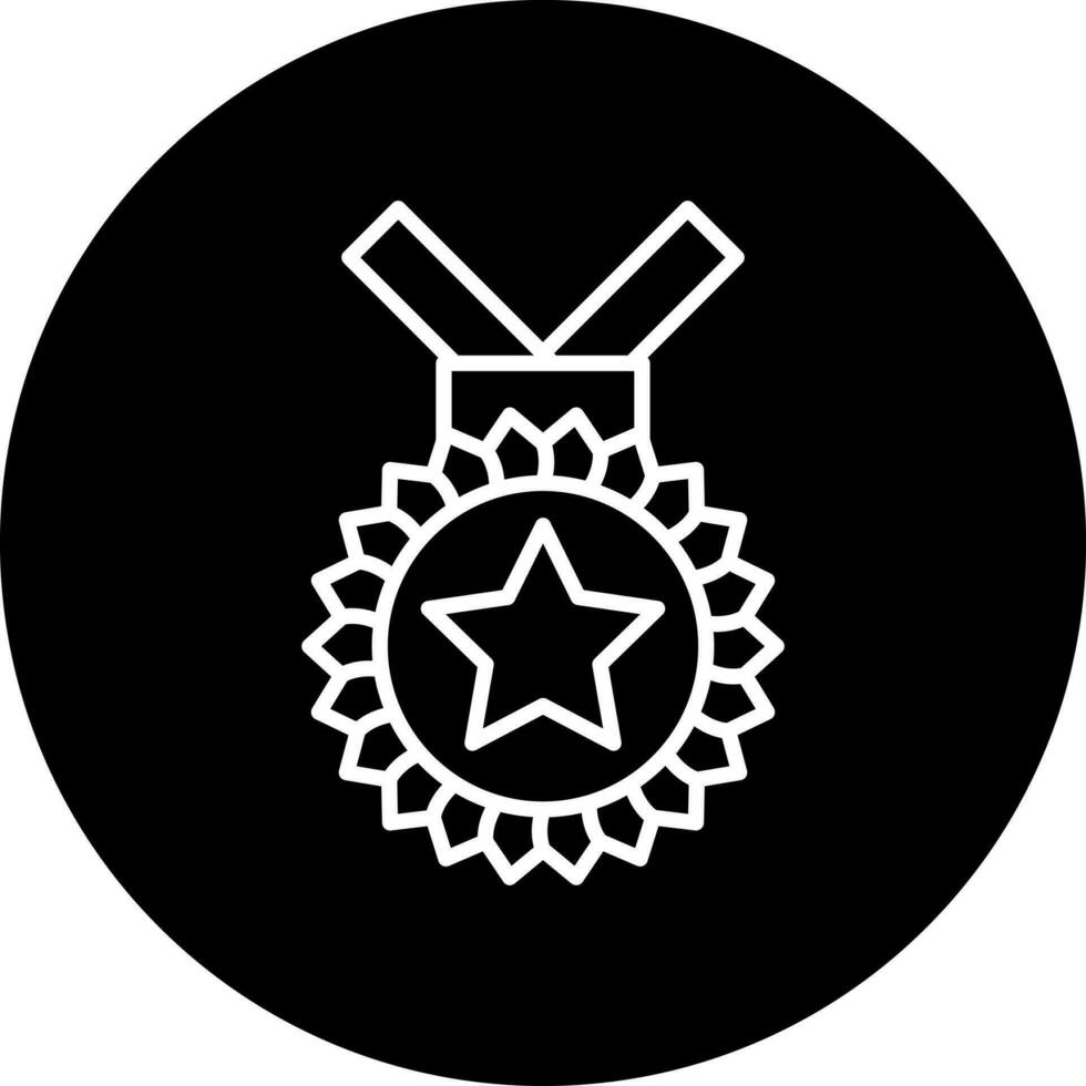 bronce medalla vector icono estilo