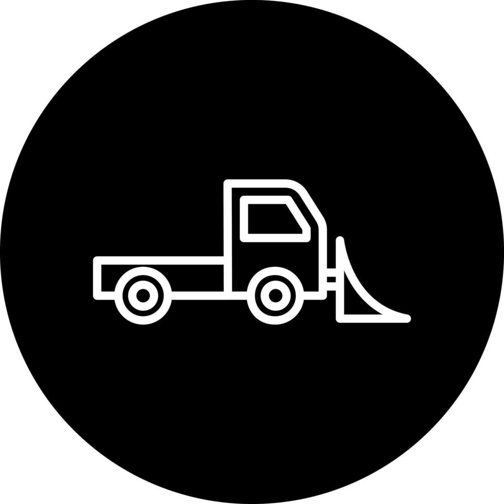 Snowplow Vector Icon Style