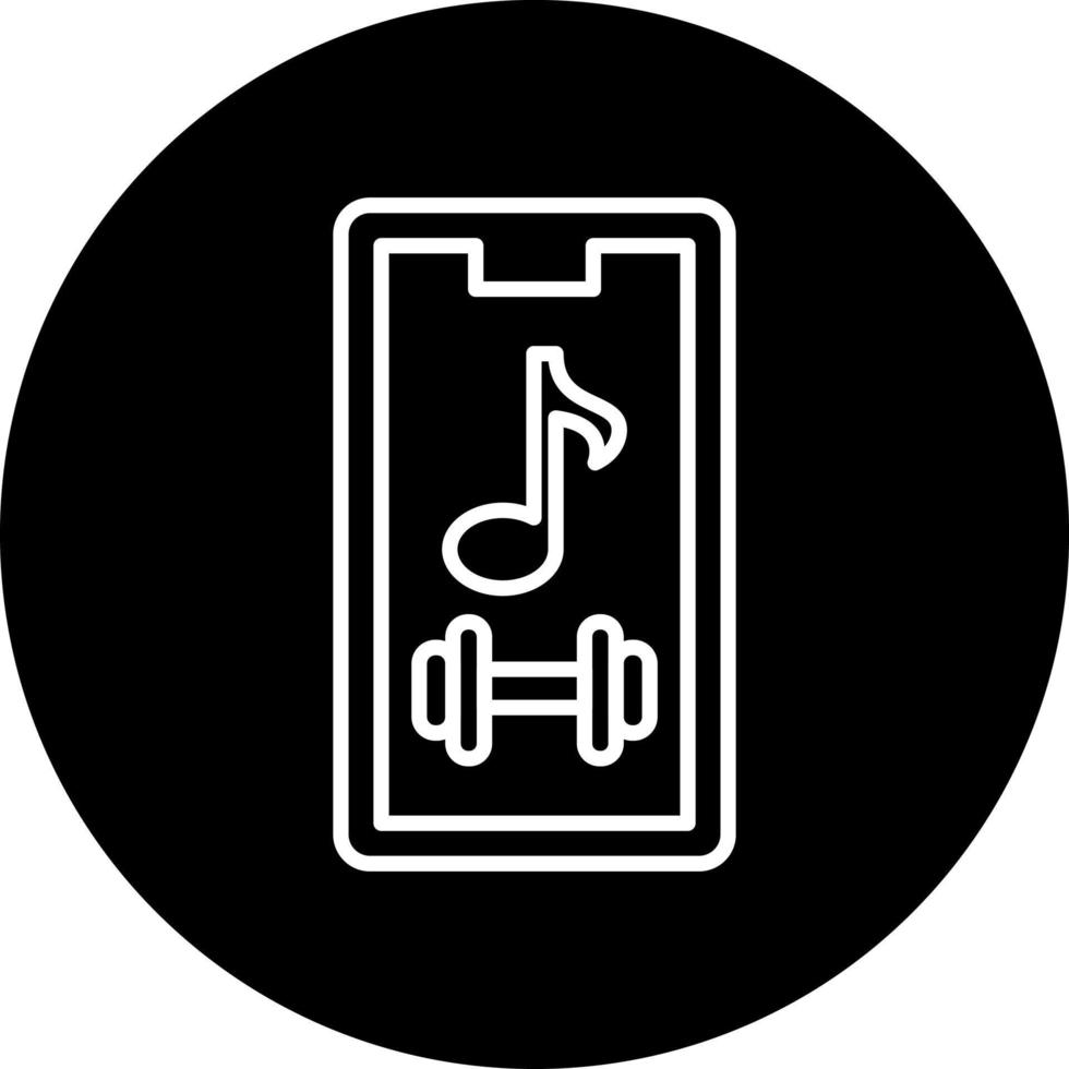 gimnasio música vector icono estilo