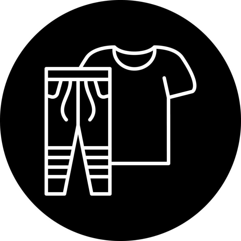 exercise clothes Vector Icon Style