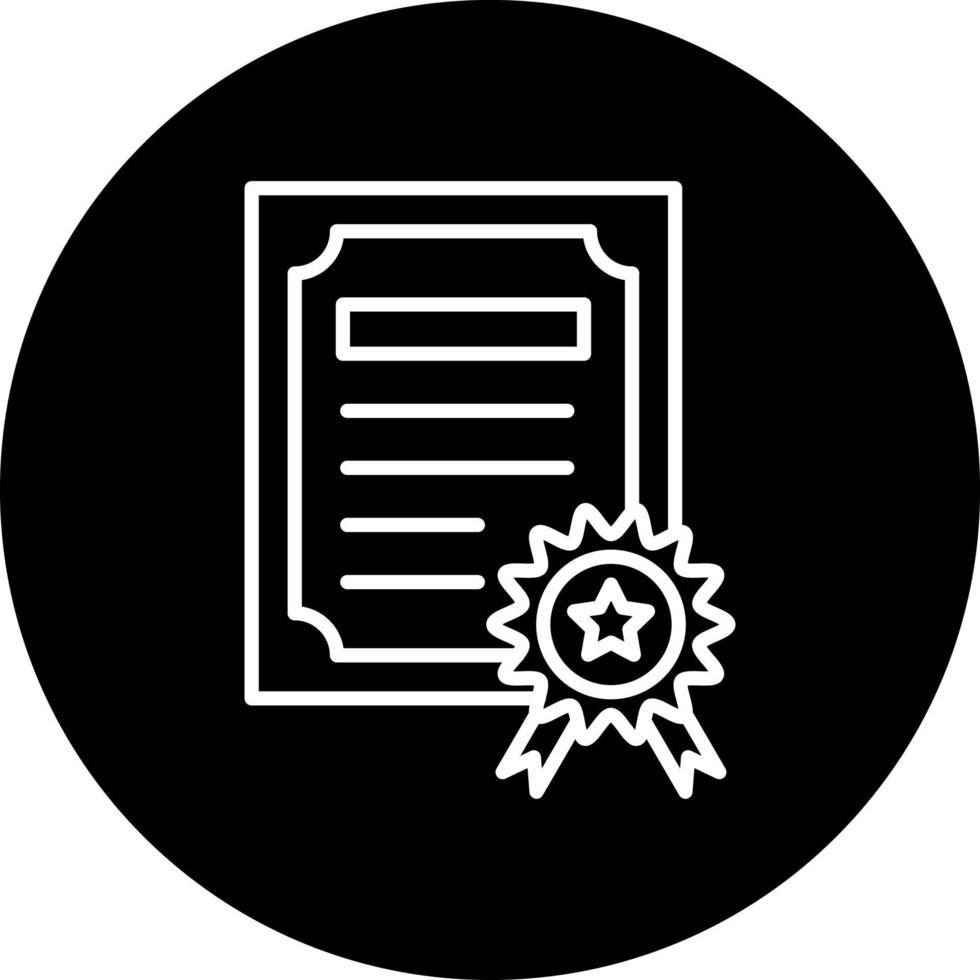 certificate Vector Icon Style