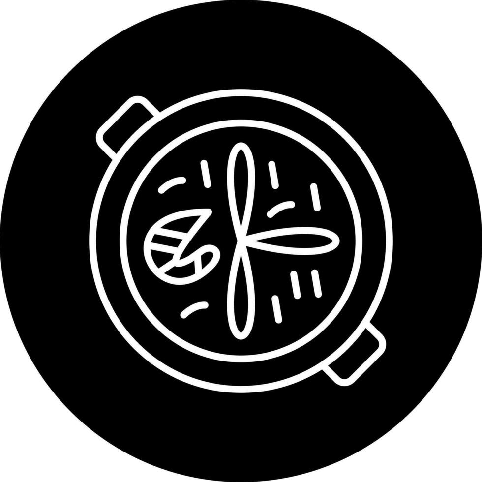 paella vector icono estilo