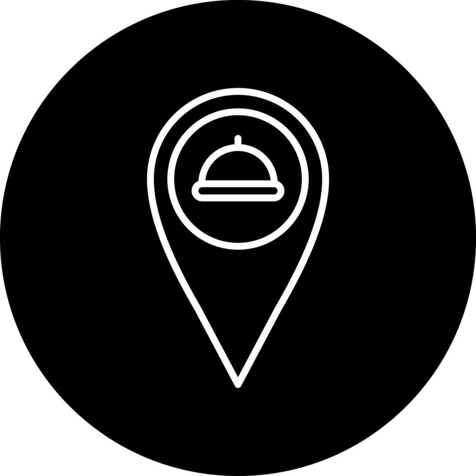 Restaurant Location Vector Icon Style