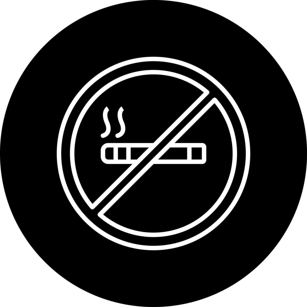 No de fumar vector icono estilo